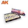 AK Interactive AK11765 SIGNATURE SET – KEIGO MURAKAMI PERSONAL MIXES – ANIME FIGURES PAINT SET 18x17 ml